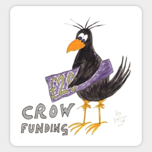 Crow Funding Sticker